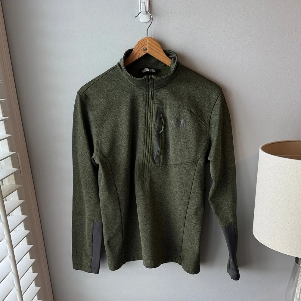 The‎ North Face Canyonlands Green 1/2 Zip Pullover Fleece
